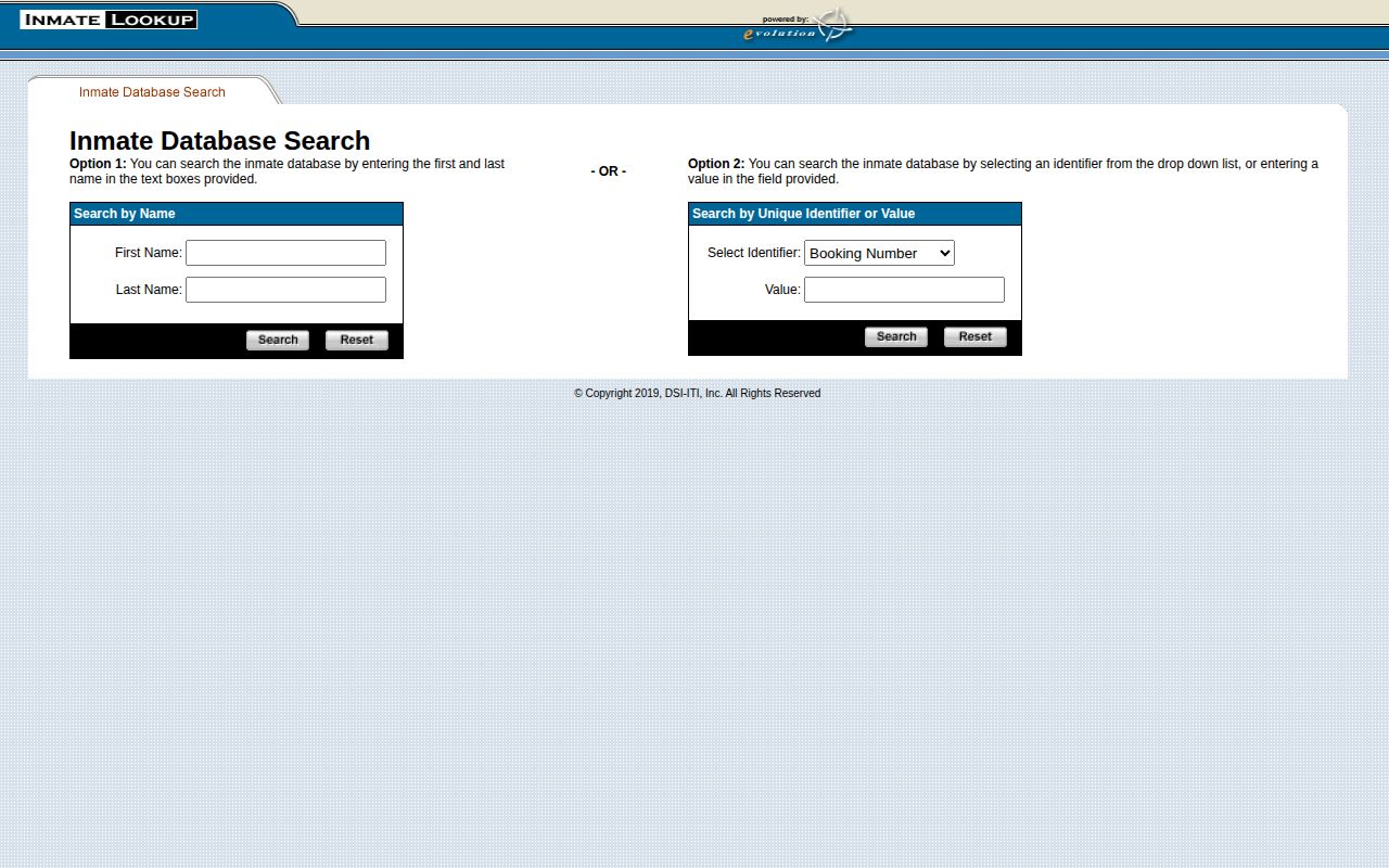Cape May County official inmate search for current custody records